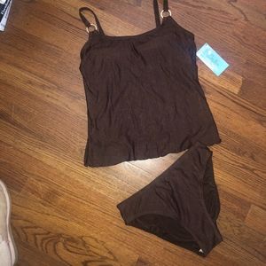 Size 10 NWT shantung textured swimsuit